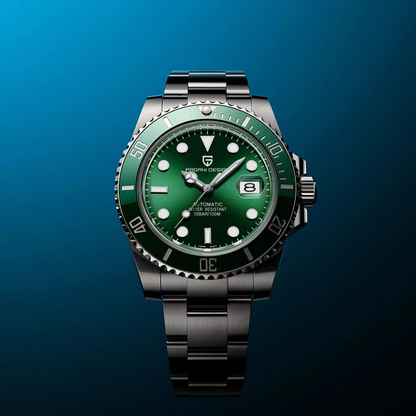 Men’s Automatic Mechanical Watch Stainless Steel 100M Waterproof