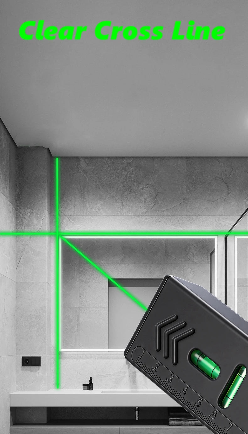 Cross-Line Laser Level - Red or Green Beam