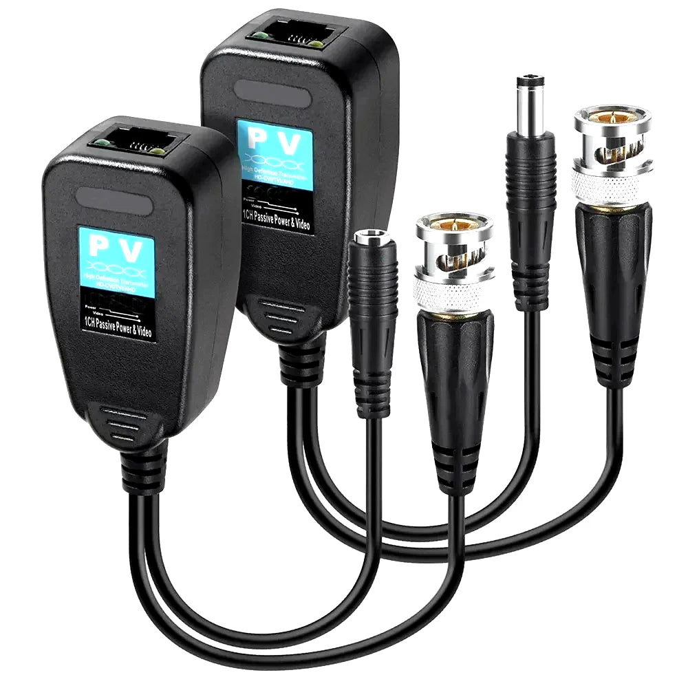 Pair of Passive CCTV Video and Power Baluns