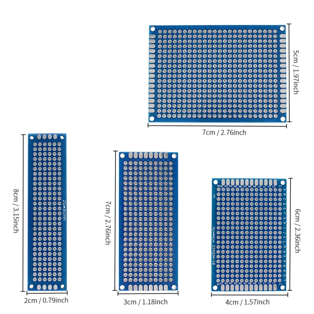 Twenty-Piece Double-Sided Prototype PCB Set