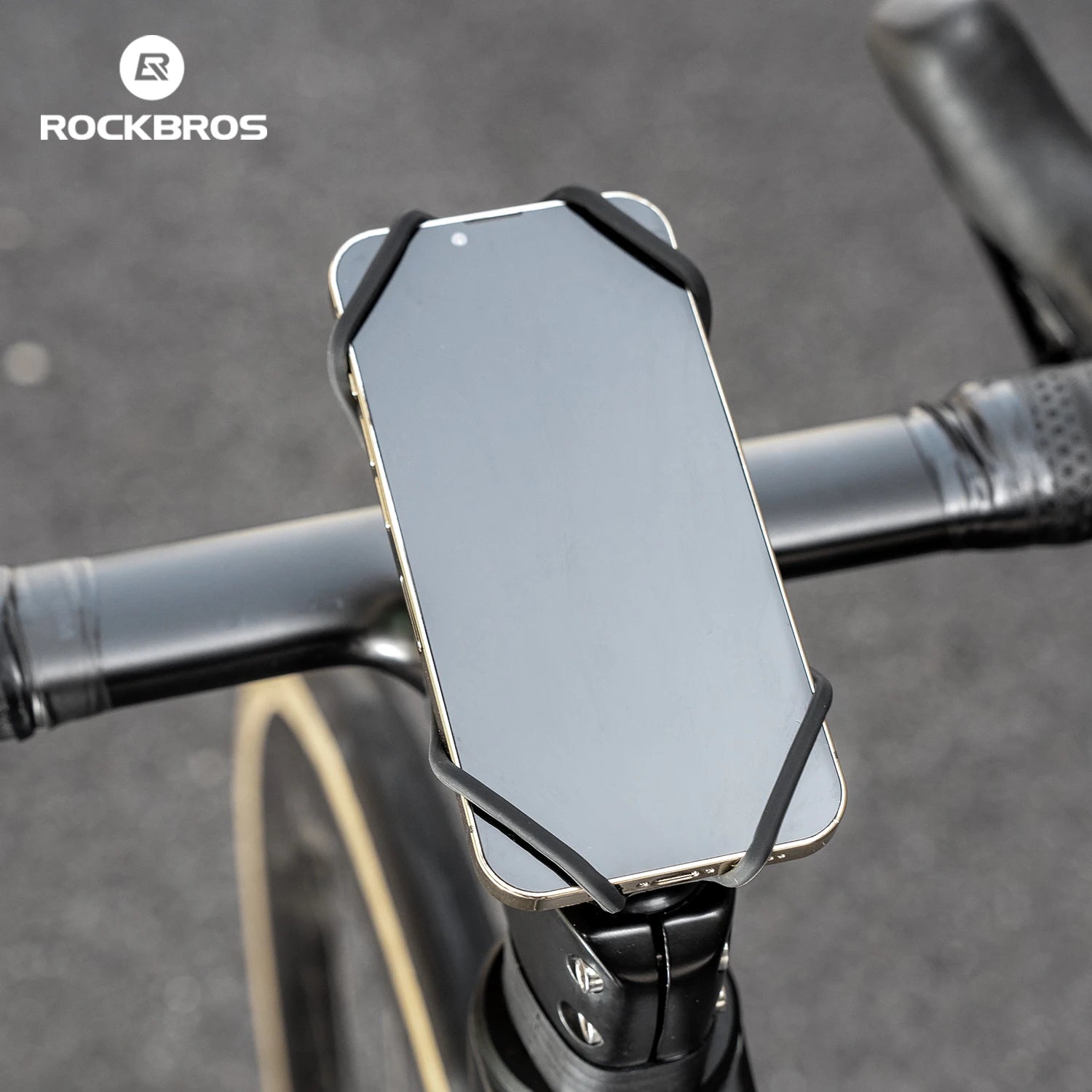 Bicycle Phone Mount Silicone Quick Release Handlebar Holder