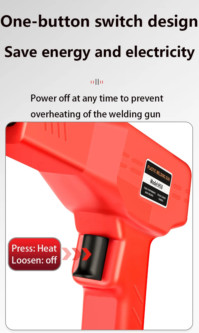 Saldatore a plastica con pistola termica per riparazione paraurti kit torcia