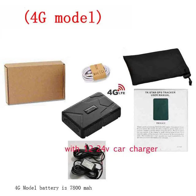 4G Car GPS Tracker TKSTAR TK915 GPS Locator 10000mAh Magnet Waterproof IP65 GPS Car Tracker Tamper Alert LIFETIME FREE APP