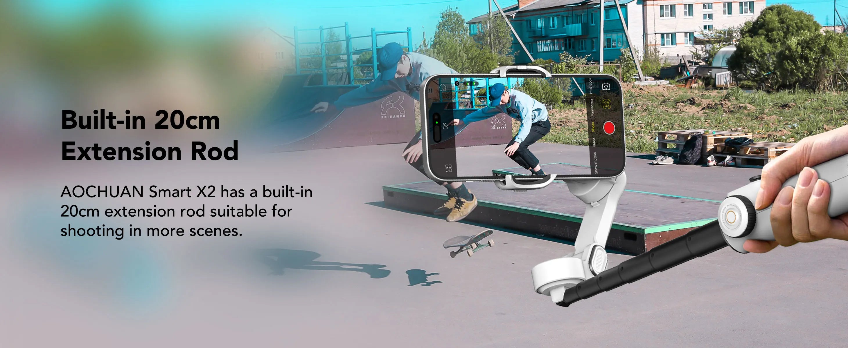 AOCHUAN Smart X2 Smartphone 3‑Axis Gimbal Stabilizer