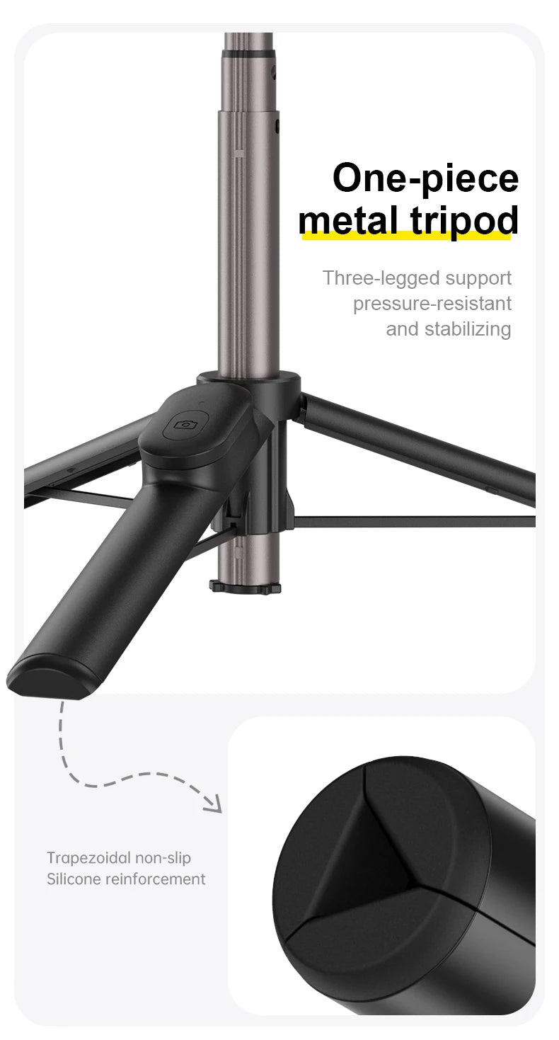 TELESIN Magnetic Selfie Stick Tripod with Remote For Cellphone For iPhone 16 15 14 13 12 Pro Max For HUAWEI XIAOMI SAMSUNG
