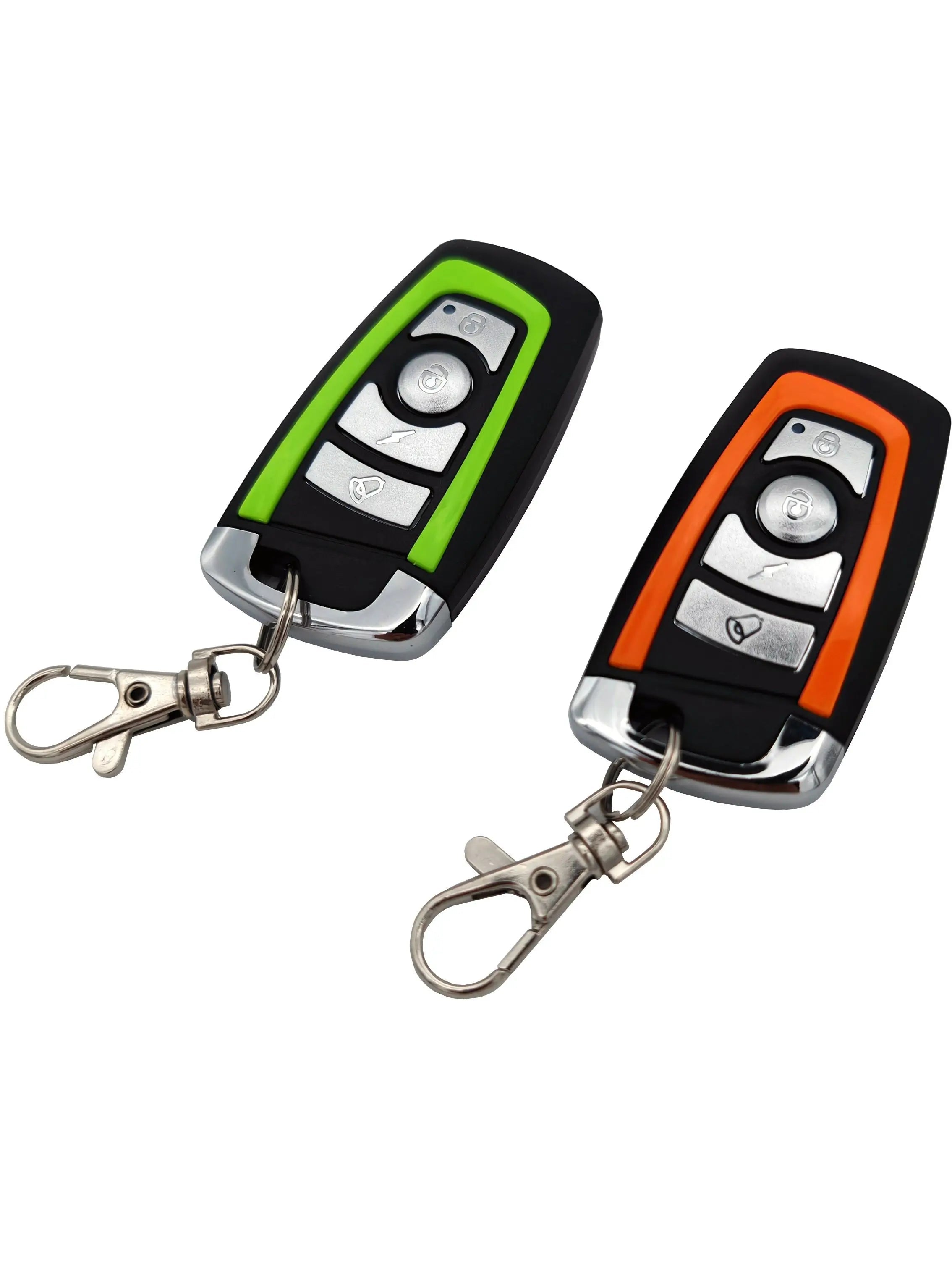 Universal Motorcycle Alarm System One-way with Engine Start Remote Control Key Fob 12V with Overload Protector
