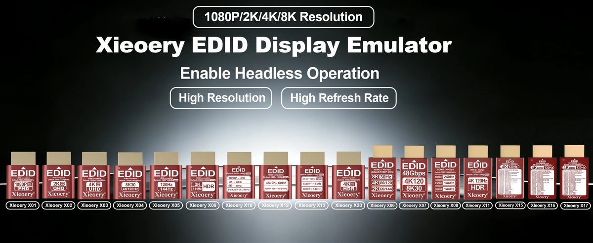 HDMI емулятор EDID с опции за резолюции