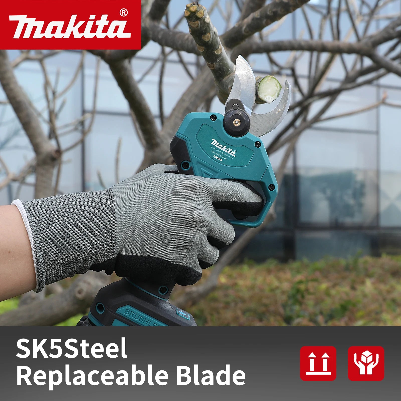 Cordless Electric Pruning Shears 20V Brushless with LCD Display