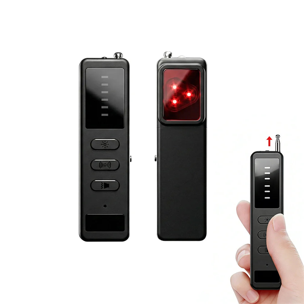 DT01 Hidden Camera Detector Anti Spy Bug RF Signal Scanner GPS Tracker Finder Listening Device Eavesdropping Sweeper for Hotel T