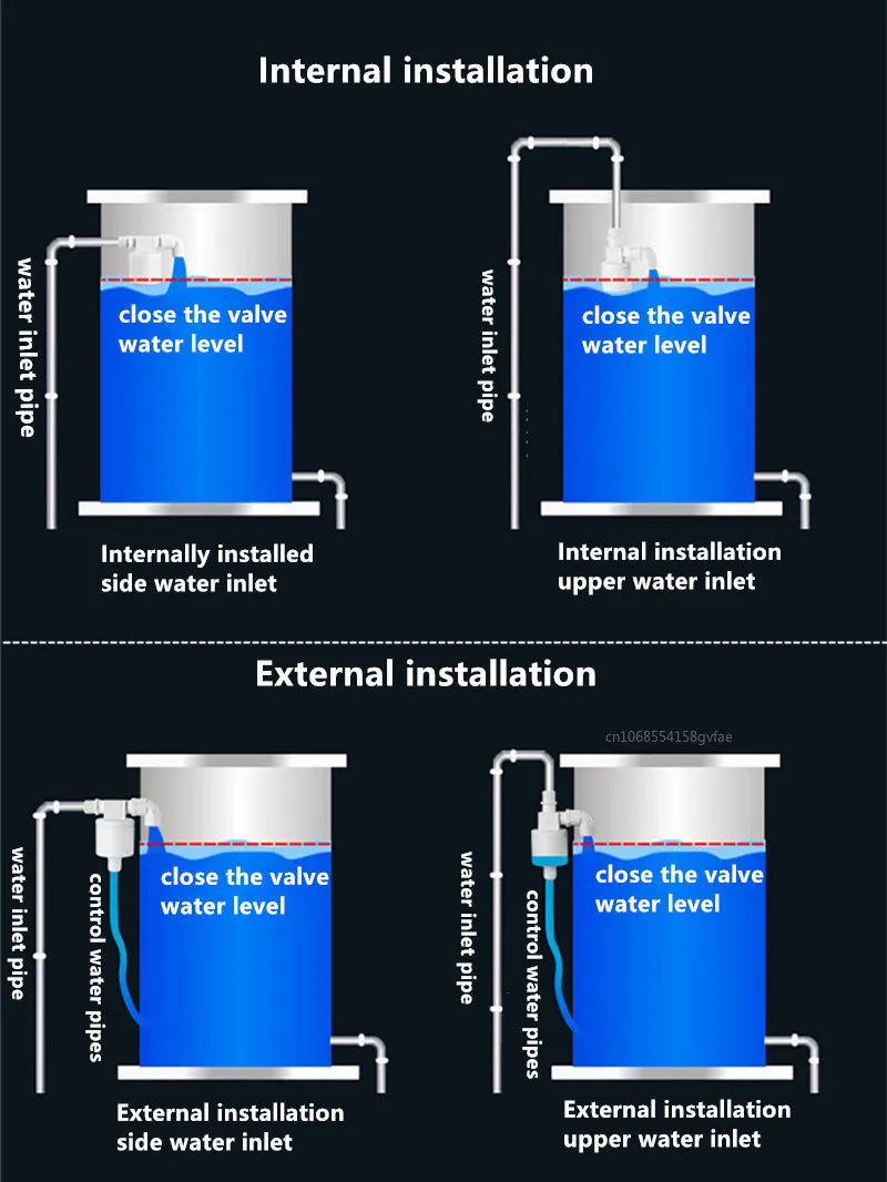 Automatic Water-Level Float Valve - Thread Options