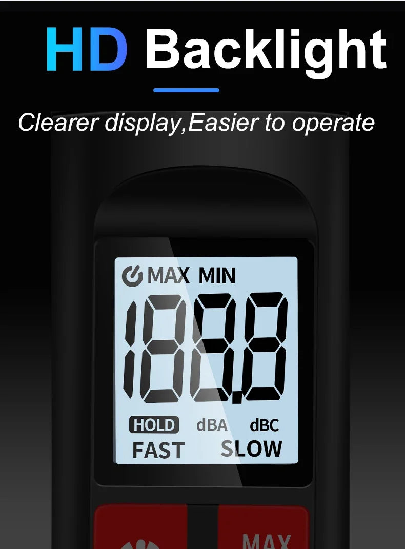 DY38 digitale geluidsniveaumeter