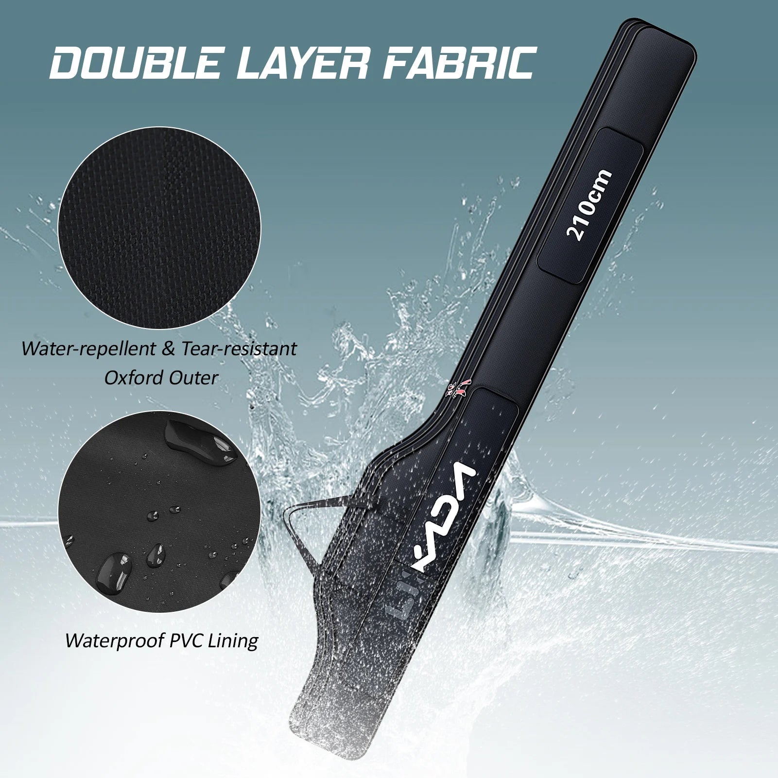 Fishing Rod Bag Travel Carry Case