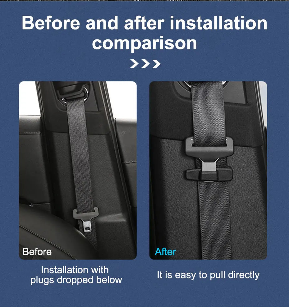 SEAMETAL 2pcs Car Seat Belt Holder Clip ABS Safety Belt Clip Prevent Falling Universal Seat Belt Accessories Stay in Position