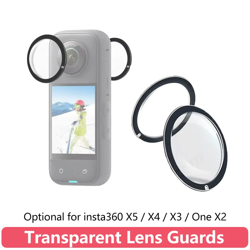 Protections d’objectif pour Insta360 X6 X5 X4 X3 One X2, accessoires, cache de protection d’objectif anti-rayures pour Insta 360, capuchon d’objectif de protection