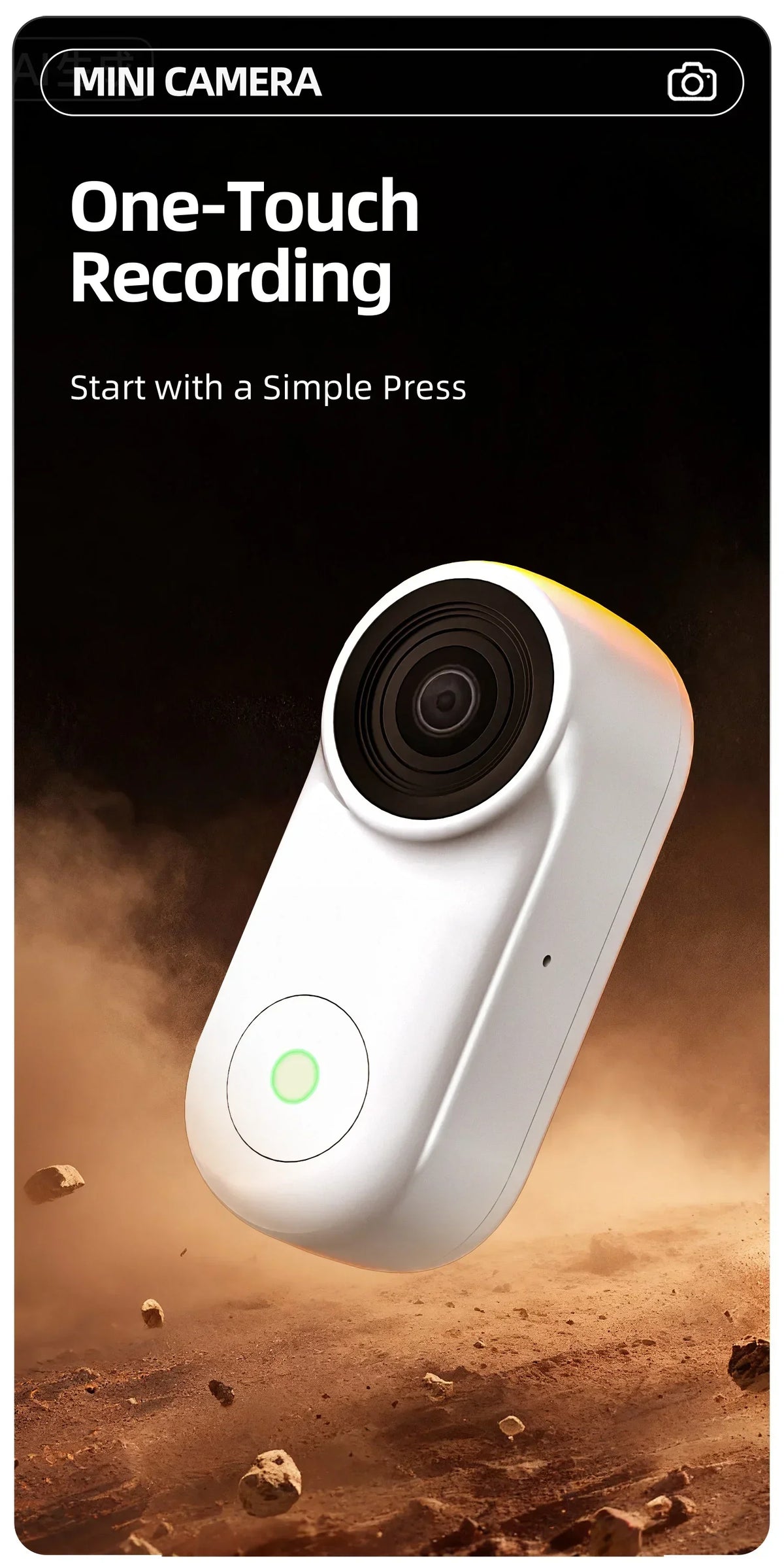 Mini Action Camera 1080P Wearable POV Sports Recorder