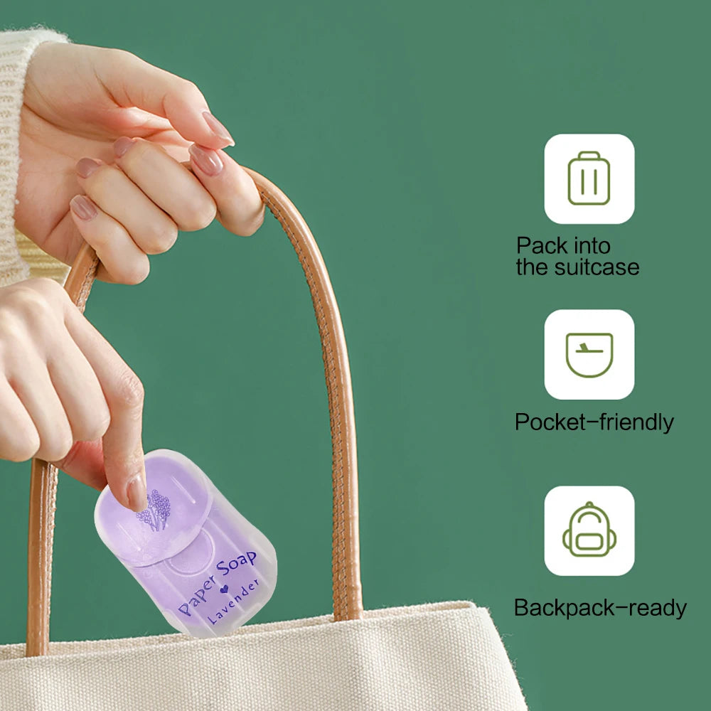 Portable Hand Soap Sheets, 50-Sheet Box