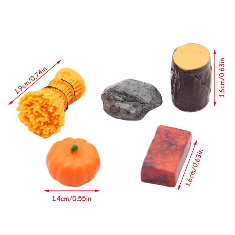 Miniature Firewood and Bonfire Scene Accessories