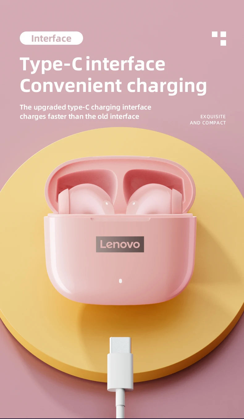 Lenovo LP40 Pro Wireless Earbuds Bluetooth 5.3 Low Latency