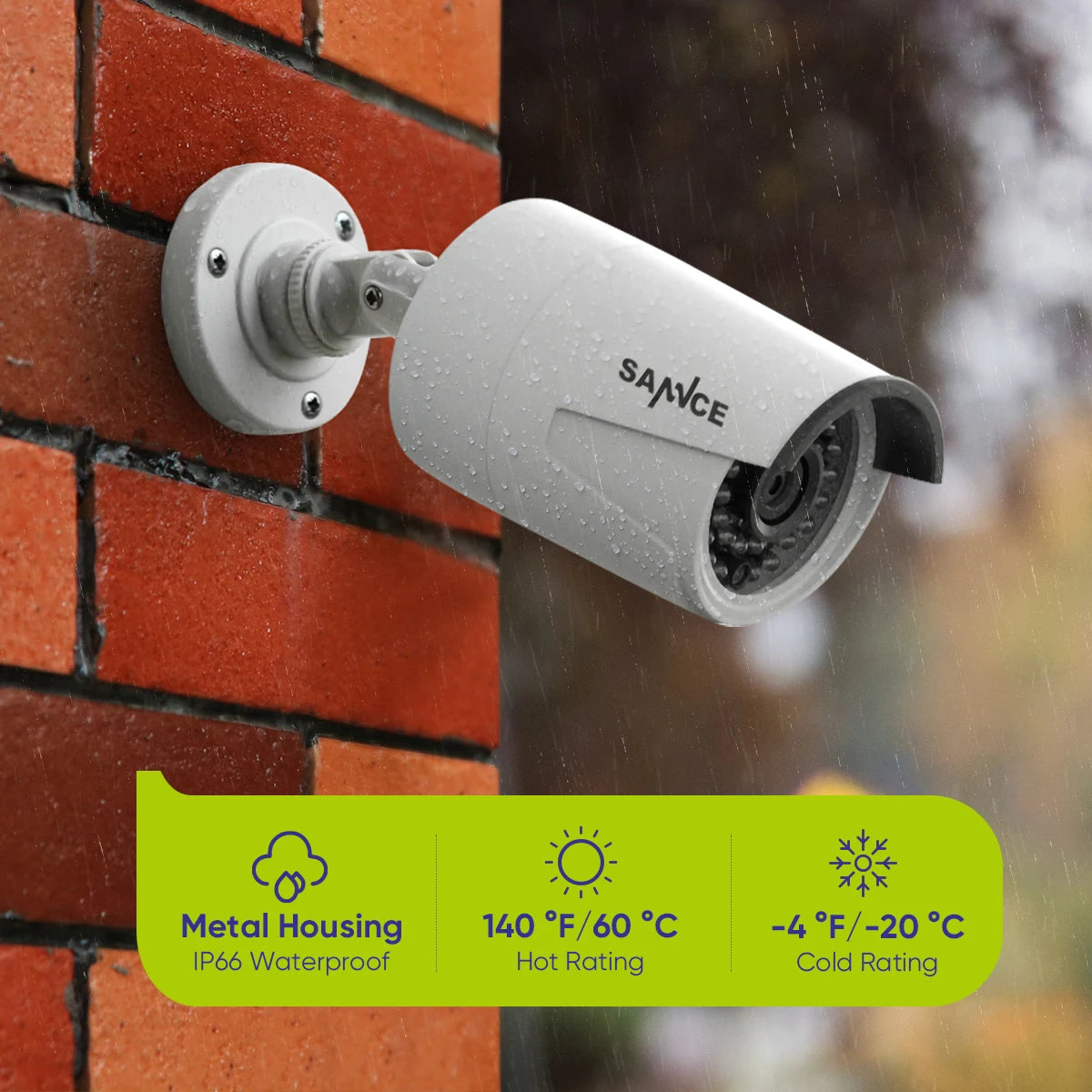 SANNCE 5MP PoE Security Camera System with 16CH NVR