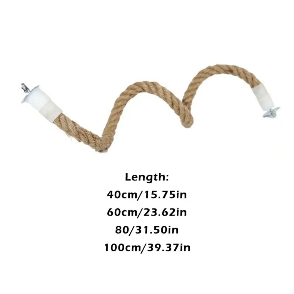 Bendable Rope Bird Perch with Suction Cups