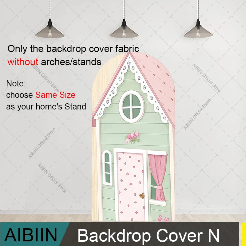 Farm-Themed Arch Backdrop Cover, Stand Excluded