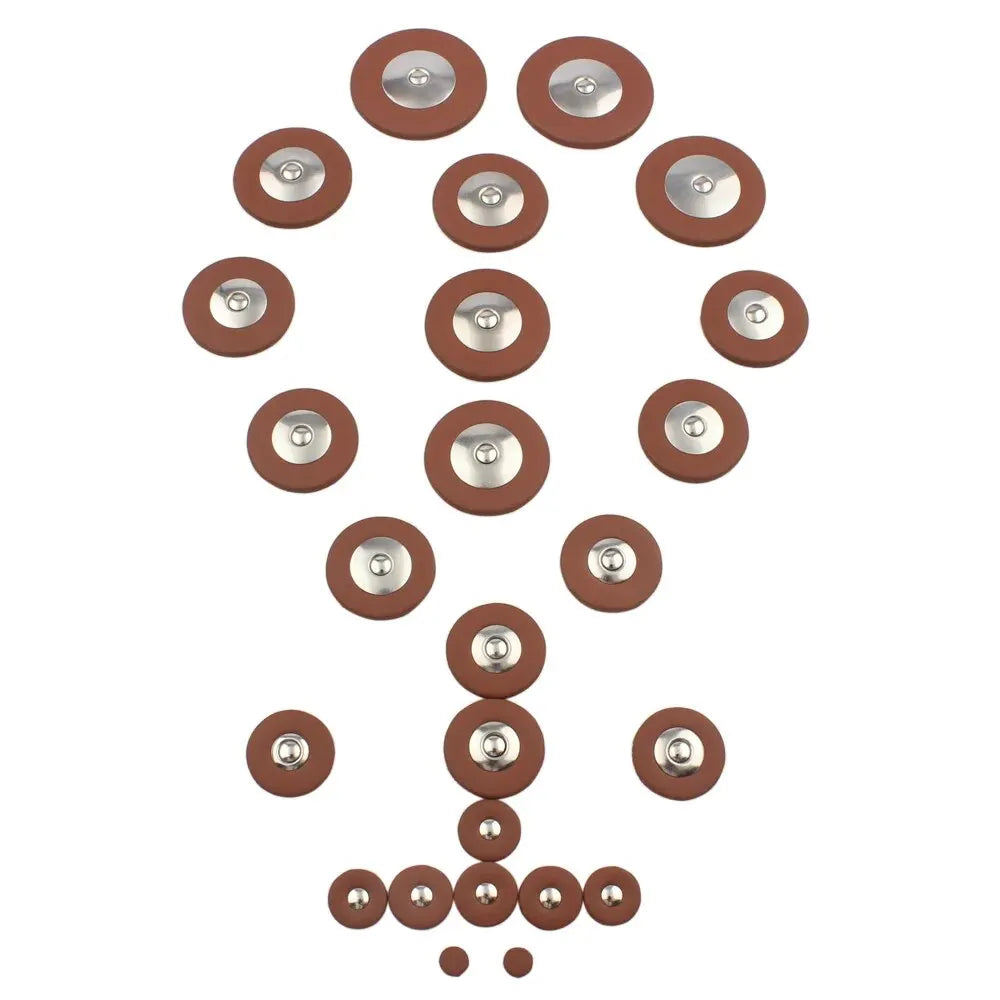 Saxophone Replacement Pad Sets — Alto, Tenor or Soprano -> "Zestawy wymiennych poduszek (padów) saksofonu — altowy, tenorowy lub sopranowy"