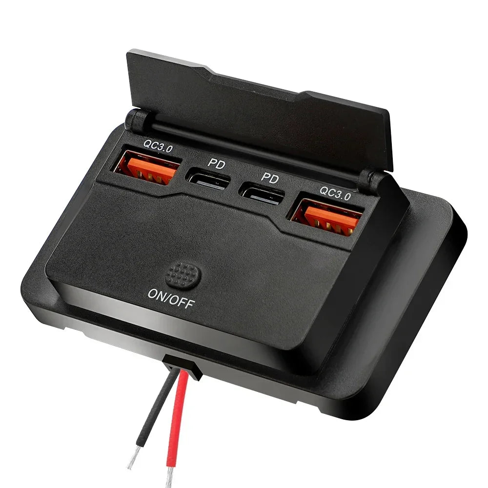 USB punjač za vozila za nadžbuknu montažu, 12V / 24V