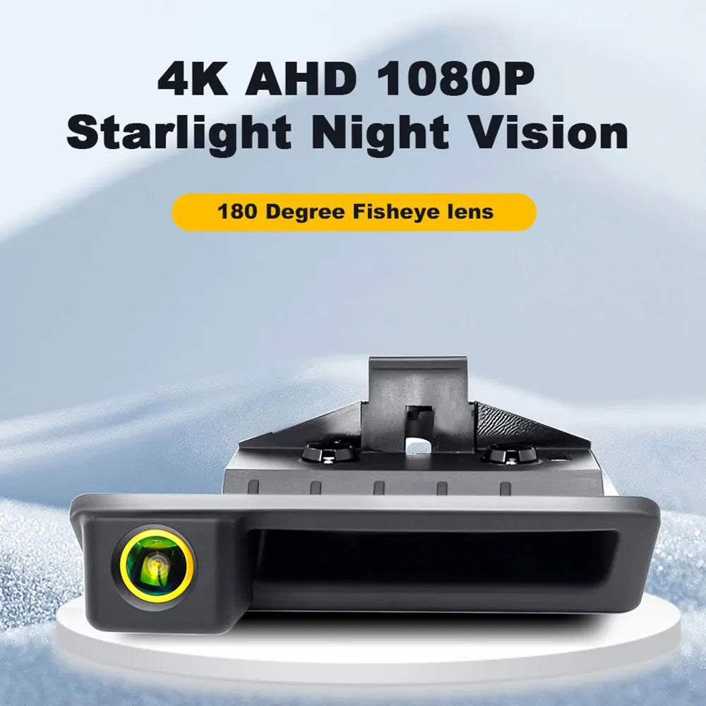 Cámara de reversa AHD 1080P para manija de cajuela BMW, vista trasera