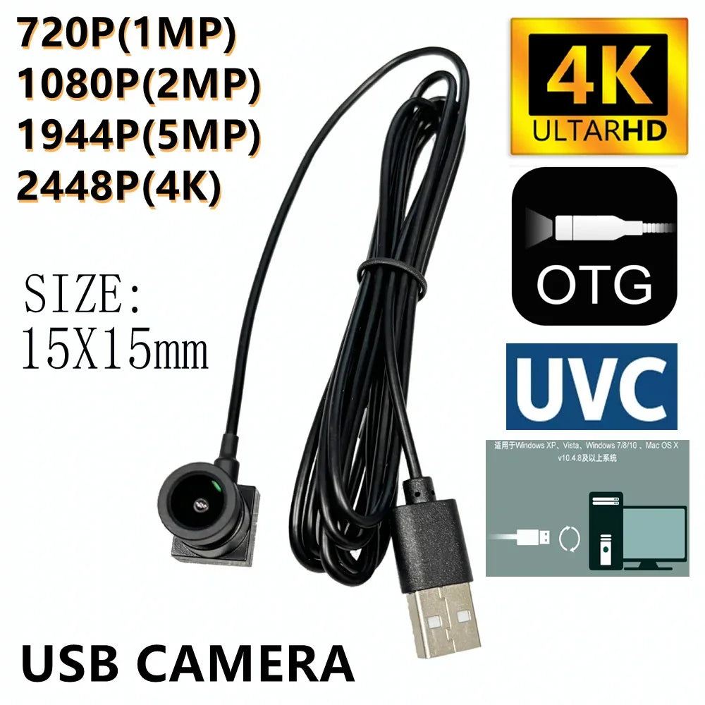 Moduł kamery USB 4K 8MP MJPEG 30fps UVC Mini Kamera internetowa