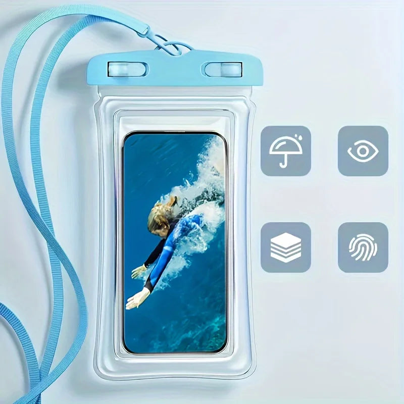 Pochette transparente pour téléphone avec cordon de cou