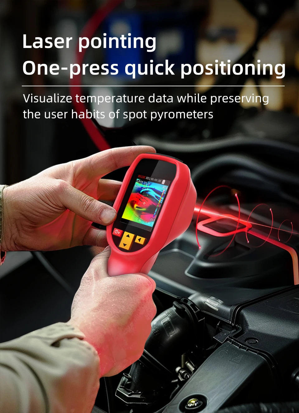 BSIDE Handheld Thermal Imaging Camera 240X240 Temperature Meter For Repair PCB Automobile Pipeline Detection Power inspection