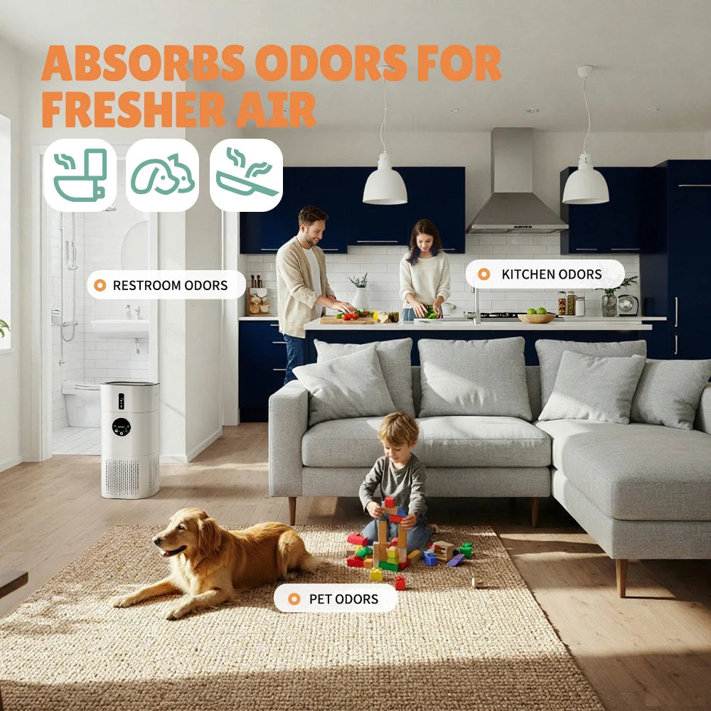 ROUNY 2'si 1 Arada Hava Temizleyici ve Nemlendirici