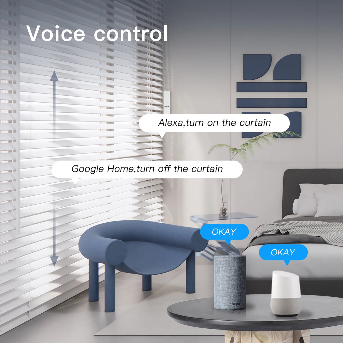 MOES Tuya WiFi Smart Motor Elektrische Ketten-Roller Rollläden Schattenspender Antrieb RF-Fernbedienungskit Smart Life App über Alexa/Google
