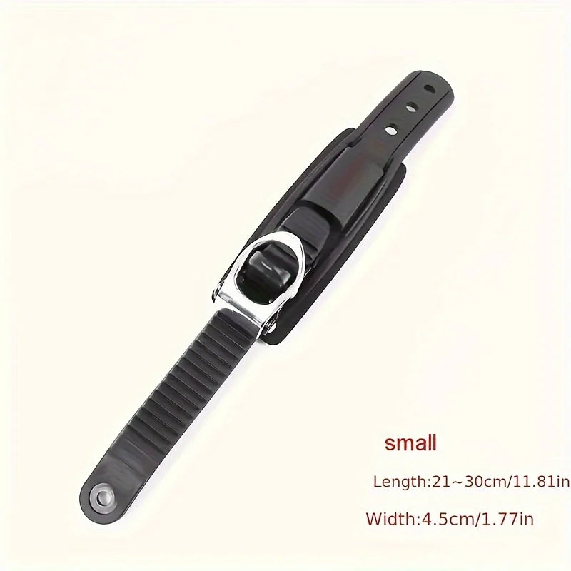 Adjustable Ski Strap with Ratchet and Ladder Buckle
