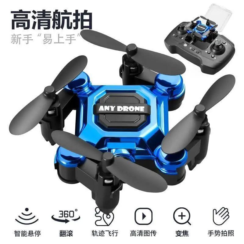 Mouchový dron, mini skládací dron, letecká kamera dron, studentská dálkově ovládaná helikoptéra, malá hračka