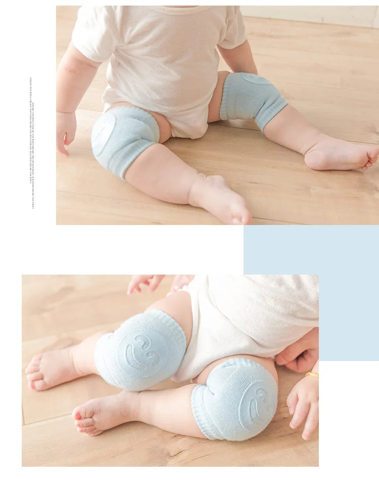 Cotton Baby Knee & Elbow Pads - Blue
