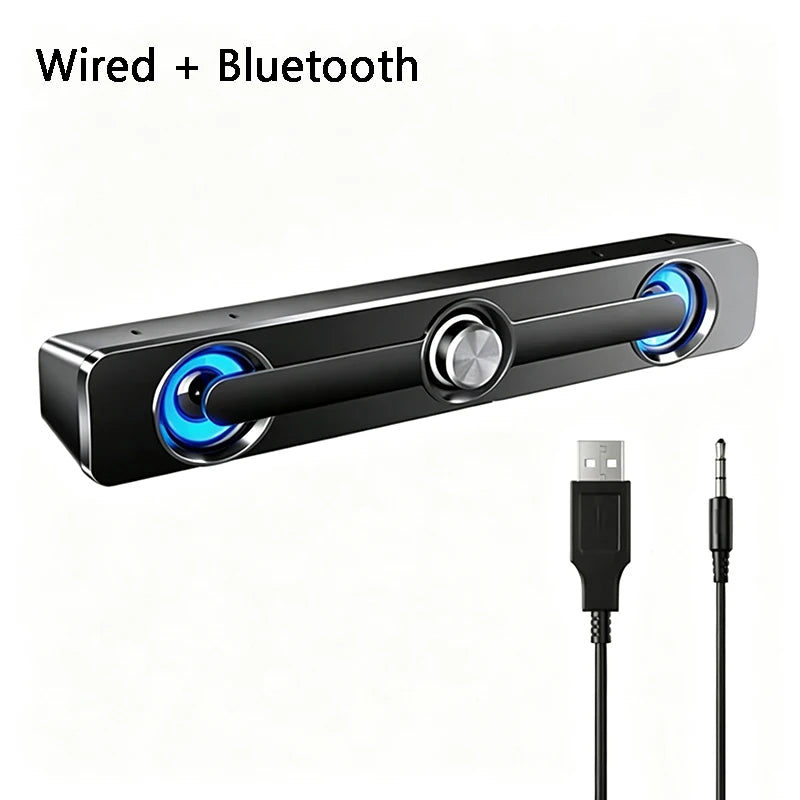 Wired Wireless Bluetooth Speaker Sound Box Bar Soundbar Computer PC TV Laptop Desktop Music Portable Caixa De Som Audio System