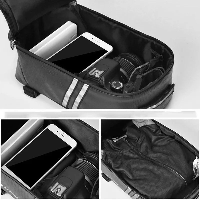 Bicycle Rear Rack Trunk Bag with Bungee Cord
