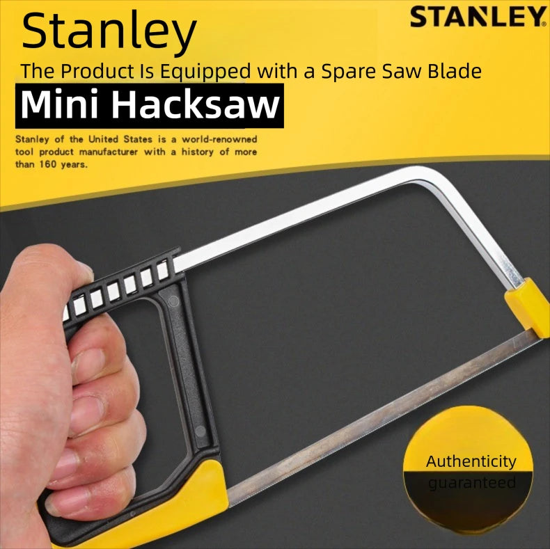 Stanley-Mini-Bügelsäge, 6 Zoll, mit 150-mm-Sägeblättern