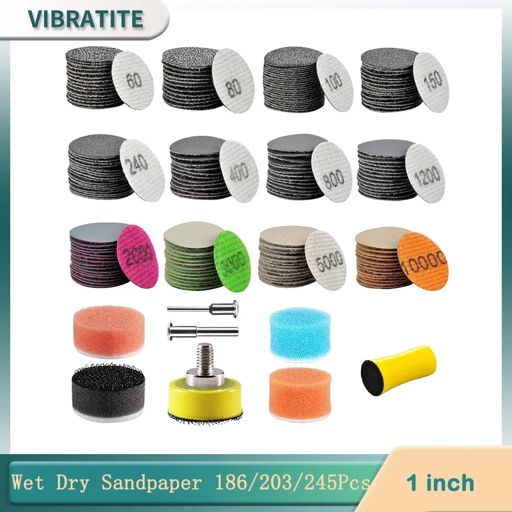 25 mm Wet and Dry Sanding Disc Kit