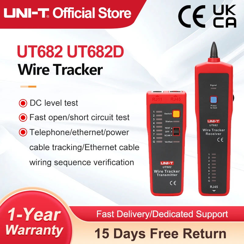 UT682 or UT682D Cable Tracker and Tester