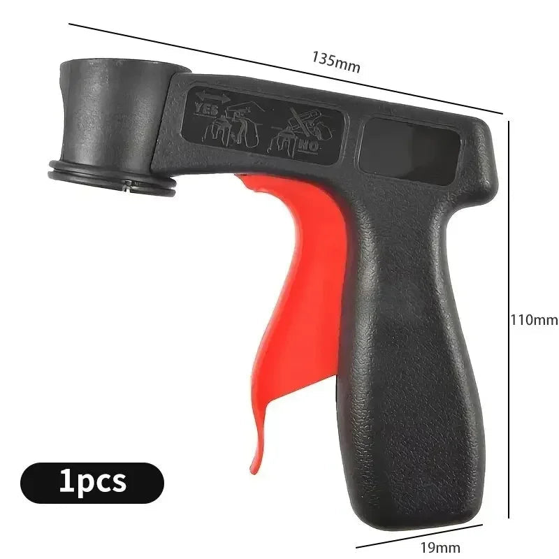 1 Pcs Plastic Portable Spray Paint Handle, Universal Reusable Car Color Changing Film Pasting Self Spraying Hand Spray Gun