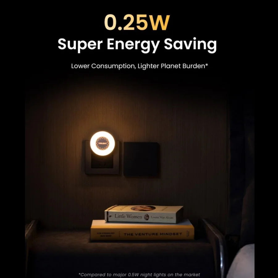YLYYD-0021 Plug-In Sensor Night Light, EU Plug, Warm White