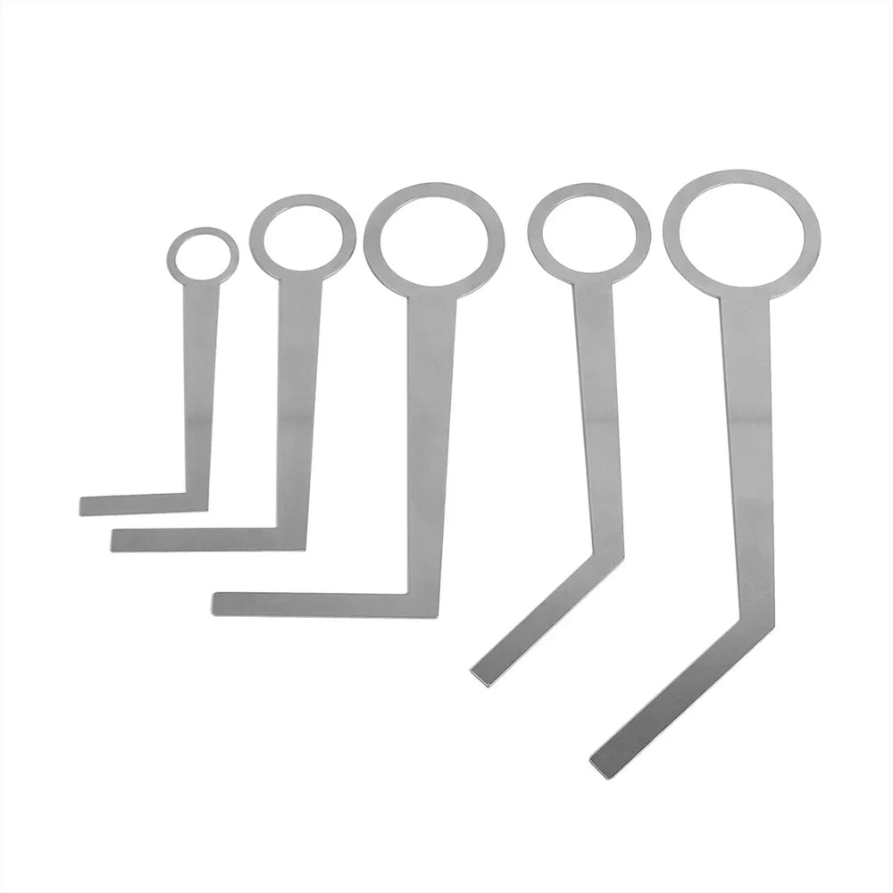 5-Piece Stainless Steel Saxophone Pad Adjustment Tool Set