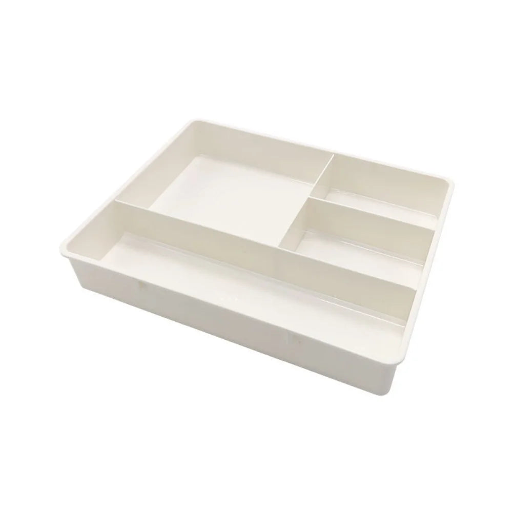 Four-Grid Drawer Organiser, 20 × 15.5 × 3 cm, PP Tray