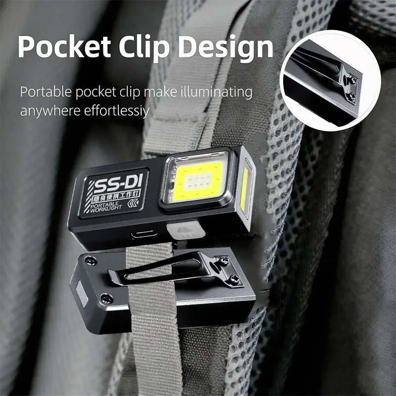Mini Rechargeable Clip Light with Magnet