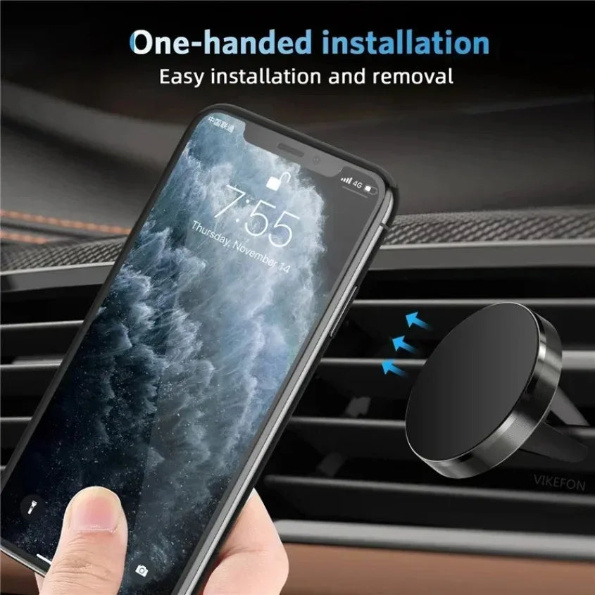 Air Vent Magnet Smartphone Mobile Stand Magnetic Car Phone Holder Cell GPS Mount For iPhone 16 15 14 13 12 Xiaomi Samsung Holder