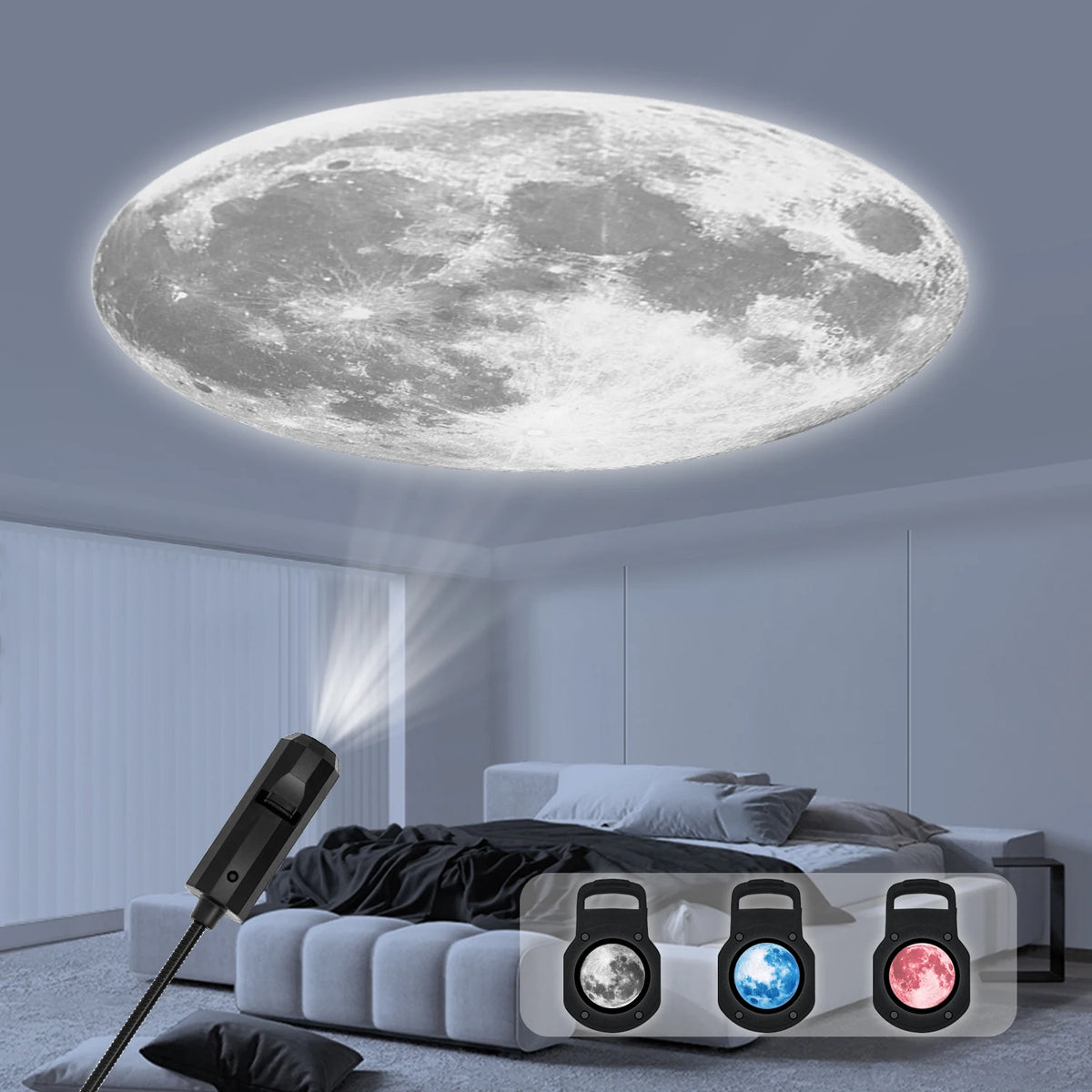 USB Moon and Starry Sky Projection Light