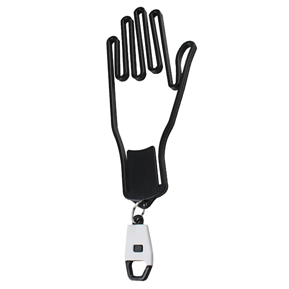 Golf Glove Holder Rack Portable Plastic Gloves Hanger with Key Chain Golf Gloves Supports Gloves Display Stand Golf Accessories