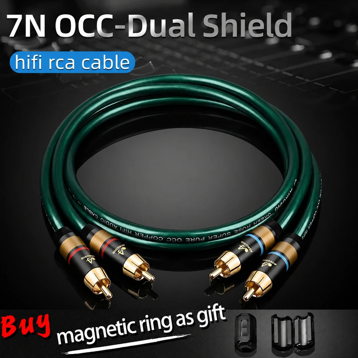 X10 stereo RCA-lydkabel, 2 RCA til 2 RCA